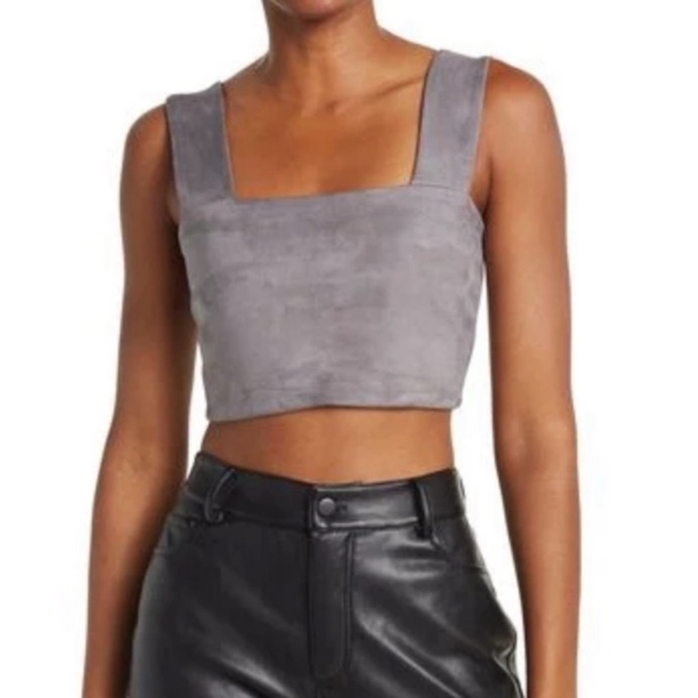 Susana Monaco Crop Top Tank Wide Strap XSmall